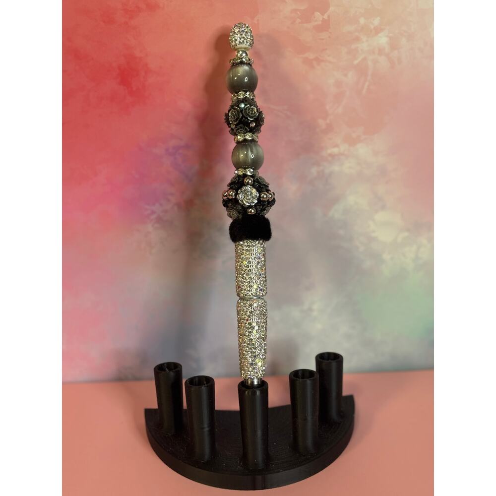 115-24   Inspired Handcrafted Extended Length Beaded Pen w/ Refill Ink